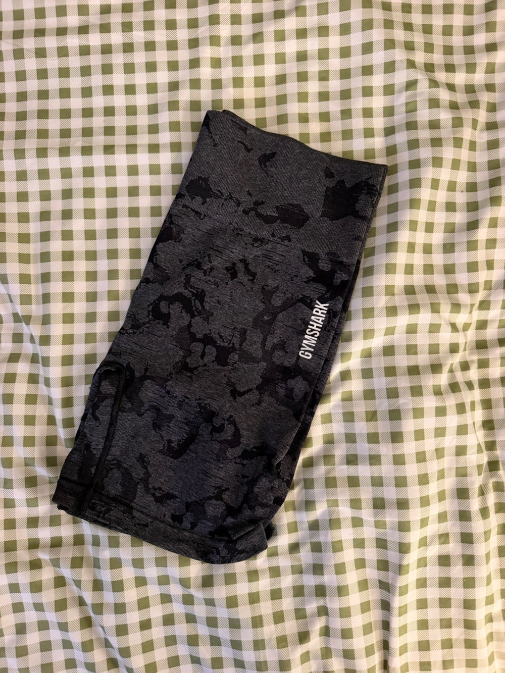 Gymshark Black Camo High-Waist Shorts